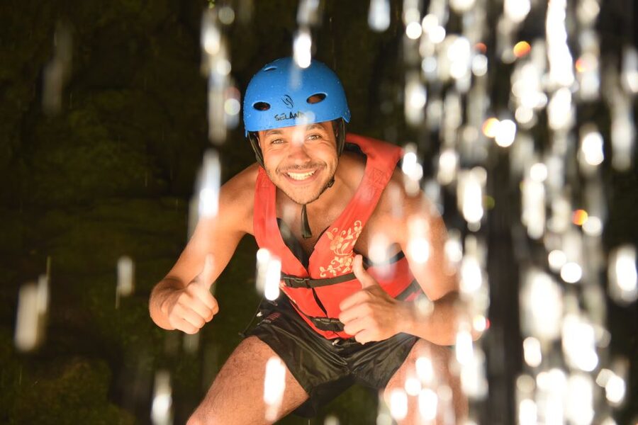 Split: Cetina River Rafting with Cliff Jumping Tour - The cave behind the waterfall
