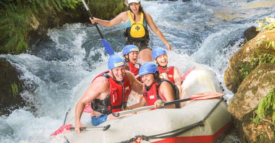 Split: Cetina River Rafting with Cliff Jumping Tour - Three hours of paddling, rapids, and canyon views