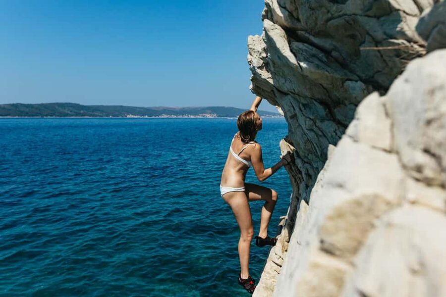 Split: Cliff Jumping & Deep Water Solo Tour - The sea is part of the reward
