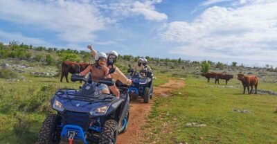 Split: Dalmatian Quad Tour with River Swimming & Picnic
