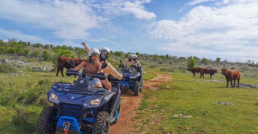 Split: Dalmatian Quad Tour with River Swimming & Picnic - Rocky Tracks, Open Fields, and Mountain Views