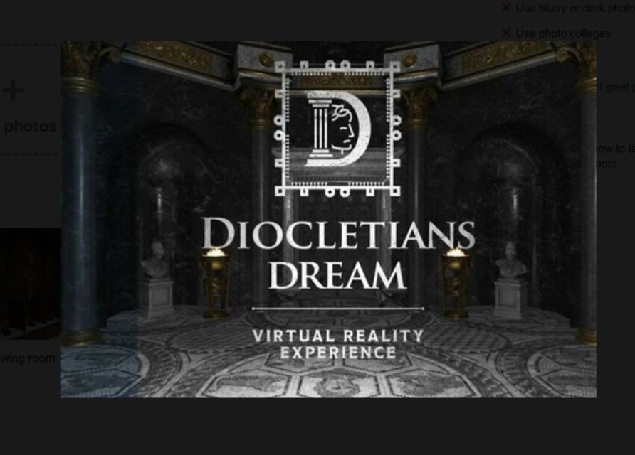 Split: Diocletian's Palace Virtual Reality Experience - Is $15 good value?