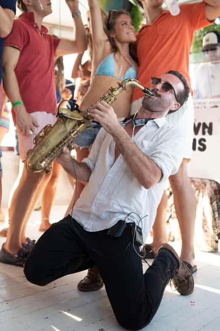 Split: Floating Festival Boat Party with Electronic Music - The Blue Lagoon swim stop
