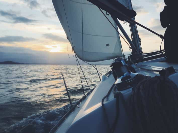 Split: Full Day Sailing Tour to Šolta Island and Brač Island - Sailing toward Šolta and the village of Stomorska