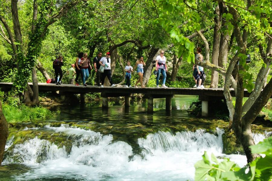 Split: Krka Waterfalls With Boat Cruise, Wine and Olive Oil - Krka National Park and the Skradinski buk walk