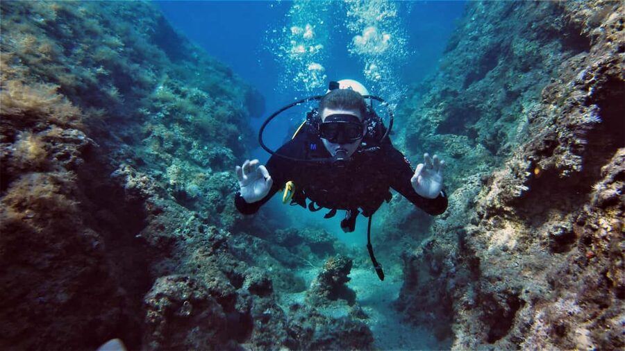 Split-Makarska-Brela Try SCUBA Dive - The Adriatic setting at Brela