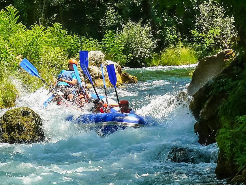 Split/Omiš: Cetina River Rafting with Cliff Jump & Swimming - The first 5 kilometers: easy rapids and teamwork