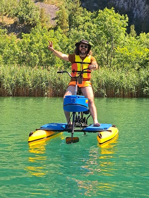 Split/Omiš: Cetina River Water Bike Safari - Swim stops and a break in the river