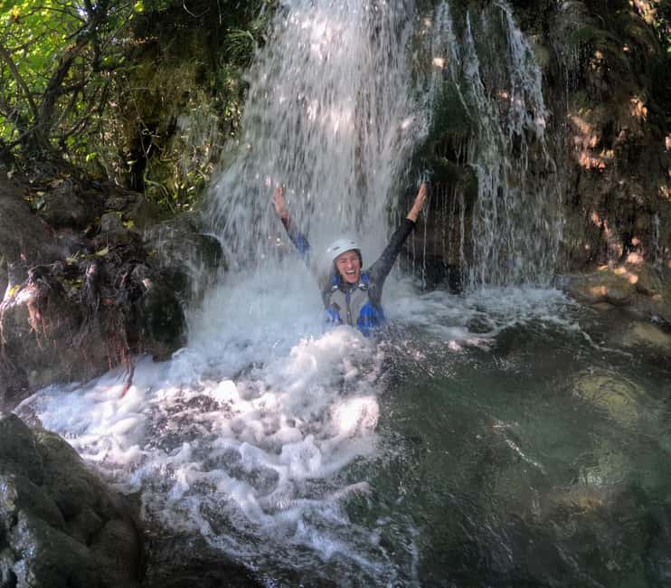 Split/Omiš: Rafting, Cliff Jumping, and Cave Tour - Entering the waterfall cave