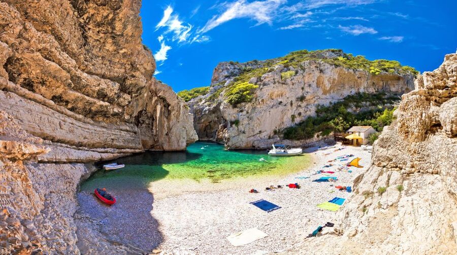Split or Trogir: Blue Cave, Vis, and Hvar Speedboat Day Trip - Budikovac is the best water stop