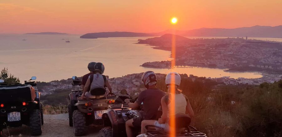 Split: Quad Bike Tour with Sea, Mountain and River Views - Leaving Split for Podstrana Mountain