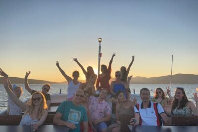 Split Riviera Panoramic Sunset Cruise with Summer Vibes on Boat