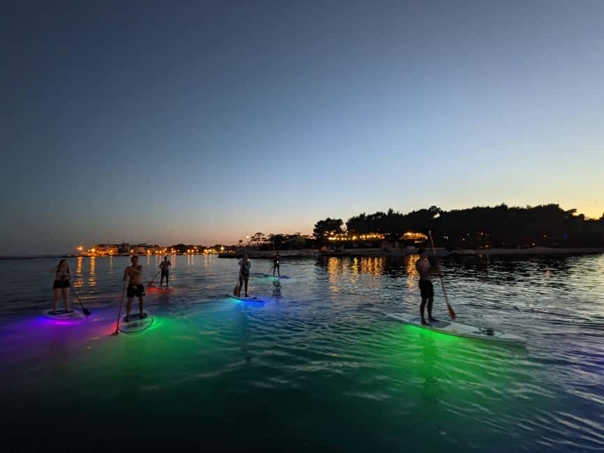 Split: Transparent SUP night Glow tour - Entering the river after dark