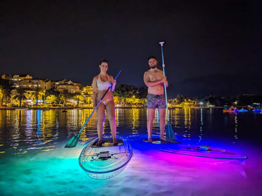 Split: Transparent SUP night Glow tour - From Split to Stobreč in about 15 minutes