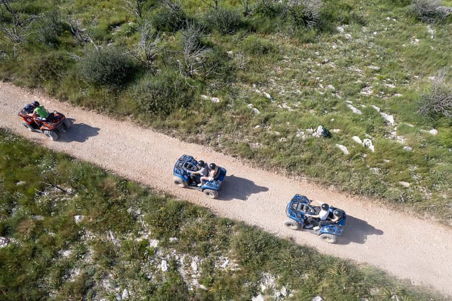 Trogir, Žedno: Čiovo Island 100% Off-Road Quad ATV Tour - The 30-minute safety lesson matters