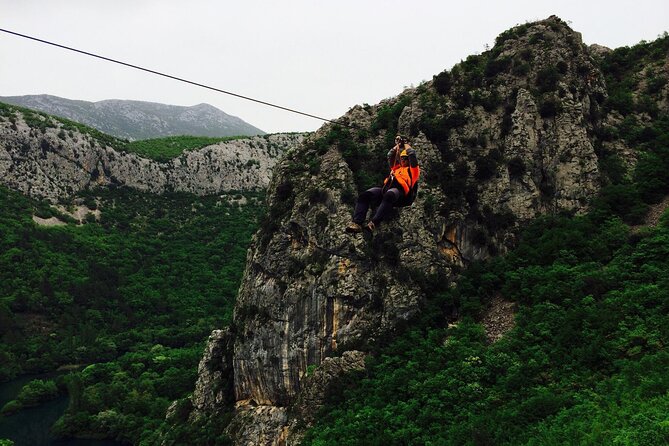 Zipline Croatia: Cetina Canyon Zipline Adventure from Omis - The views are worth the uphill effort